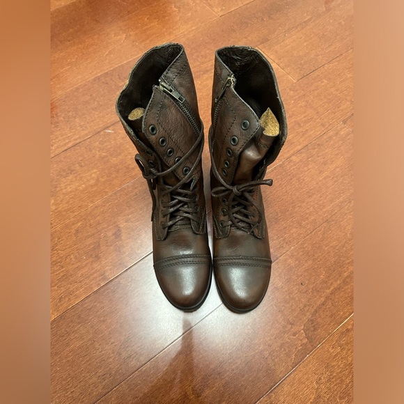 Steve Madden Lace Up Troop Boots Size 8 - Picture 5 of 7
